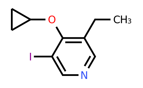 CAS 1243345-04-1 | 4-Cyclopropoxy-3-ethyl-5-iodopyridine