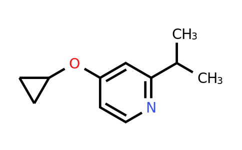CAS 1243345-07-4 | 4-Cyclopropoxy-2-(propan-2-YL)pyridine