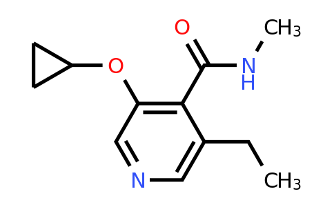 CAS 1243345-09-6 | 3-Cyclopropoxy-5-ethyl-N-methylisonicotinamide