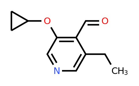CAS 1243345-12-1 | 3-Cyclopropoxy-5-ethylisonicotinaldehyde