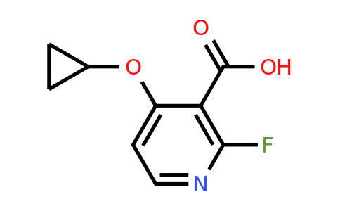 CAS 1243345-14-3 | 4-Cyclopropoxy-2-fluoronicotinic acid