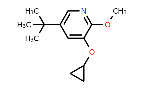 CAS 1243345-16-5 | 5-Tert-butyl-3-cyclopropoxy-2-methoxypyridine