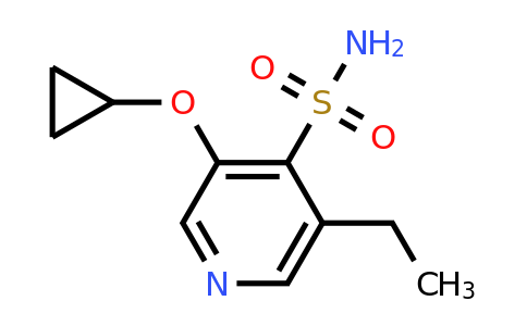 CAS 1243345-19-8 | 3-Cyclopropoxy-5-ethylpyridine-4-sulfonamide