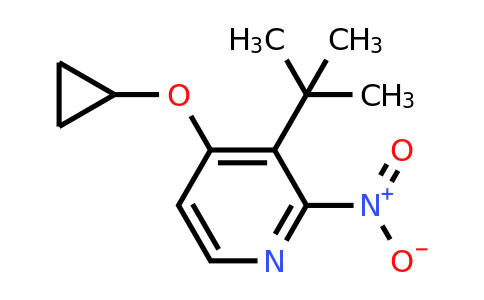 CAS 1243345-24-5 | 3-Tert-butyl-4-cyclopropoxy-2-nitropyridine