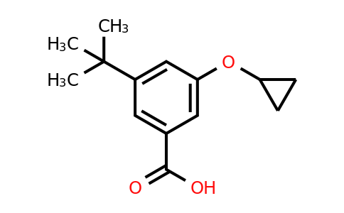 CAS 1243345-37-0 | 3-Tert-butyl-5-cyclopropoxybenzoic acid