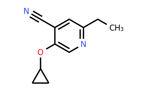 CAS 1243345-38-1 | 5-Cyclopropoxy-2-ethylisonicotinonitrile