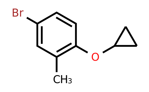 CAS 1243345-41-6 | 4-Bromo-1-cyclopropoxy-2-methylbenzene