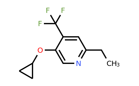 CAS 1243345-47-2 | 5-Cyclopropoxy-2-ethyl-4-(trifluoromethyl)pyridine