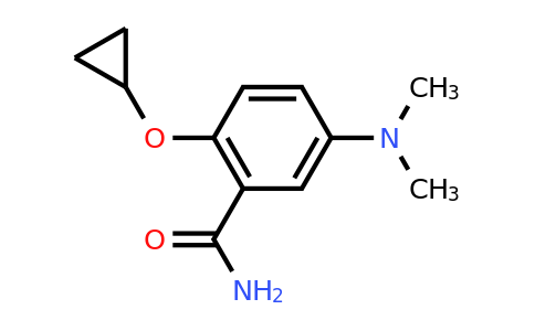 CAS 1243345-48-3 | 2-Cyclopropoxy-5-(dimethylamino)benzamide
