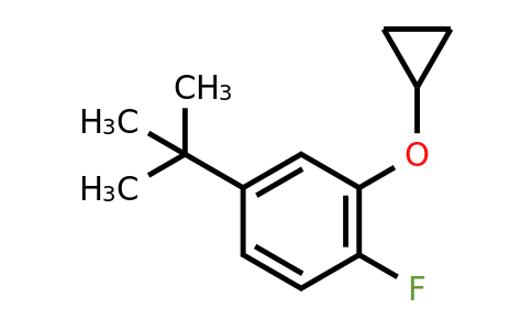 CAS 1243345-50-7 | 4-Tert-butyl-2-cyclopropoxy-1-fluorobenzene