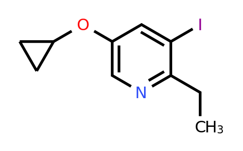 CAS 1243345-53-0 | 5-Cyclopropoxy-2-ethyl-3-iodopyridine