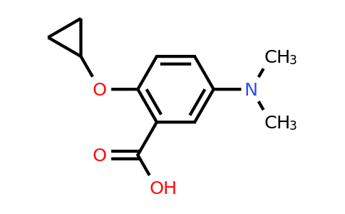 CAS 1243345-57-4 | 2-Cyclopropoxy-5-(dimethylamino)benzoic acid