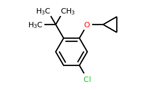 CAS 1243345-67-6 | 1-Tert-butyl-4-chloro-2-cyclopropoxybenzene