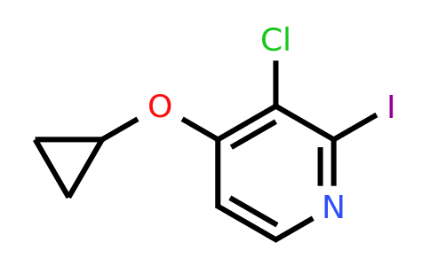 CAS 1243345-83-6 | 3-Chloro-4-cyclopropoxy-2-iodopyridine