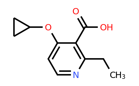 CAS 1243345-87-0 | 4-Cyclopropoxy-2-ethylnicotinic acid