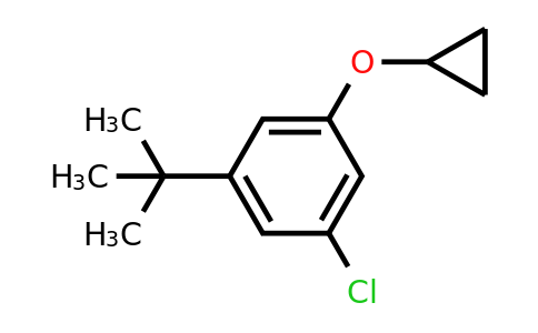 CAS 1243345-89-2 | 1-Tert-butyl-3-chloro-5-cyclopropoxybenzene