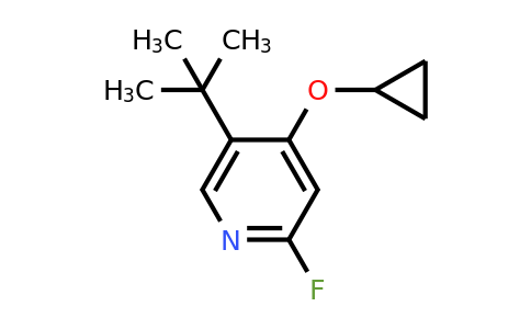 CAS 1243345-90-5 | 5-Tert-butyl-4-cyclopropoxy-2-fluoropyridine