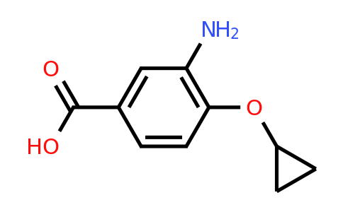 CAS 1243345-96-1 | 3-Amino-4-cyclopropoxybenzoic acid