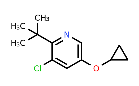 CAS 1243346-12-4 | 2-Tert-butyl-3-chloro-5-cyclopropoxypyridine