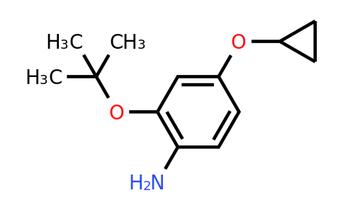 CAS 1243346-15-7 | 2-Tert-butoxy-4-cyclopropoxyaniline