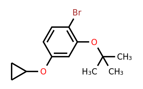 CAS 1243346-18-0 | 1-Bromo-2-tert-butoxy-4-cyclopropoxybenzene