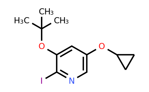 CAS 1243346-23-7 | 3-Tert-butoxy-5-cyclopropoxy-2-iodopyridine