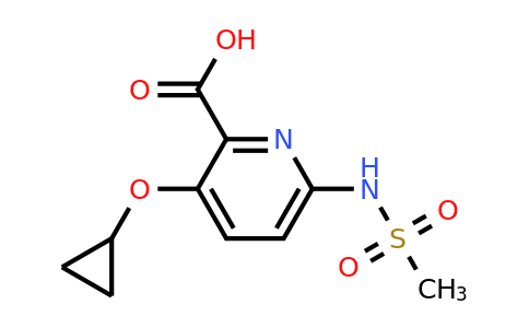 CAS 1243346-33-9 | 3-Cyclopropoxy-6-(methylsulfonamido)picolinic acid