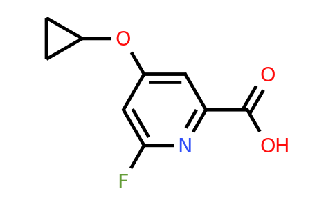 CAS 1243346-35-1 | 4-Cyclopropoxy-6-fluoropicolinic acid
