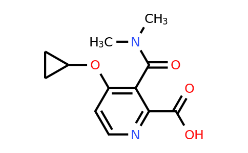 CAS 1243346-36-2 | 4-Cyclopropoxy-3-(dimethylcarbamoyl)picolinic acid