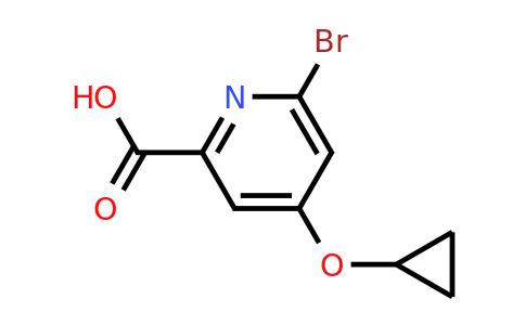 CAS 1243346-38-4 | 6-Bromo-4-cyclopropoxypicolinic acid