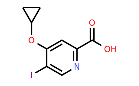 CAS 1243346-40-8 | 4-Cyclopropoxy-5-iodopicolinic acid