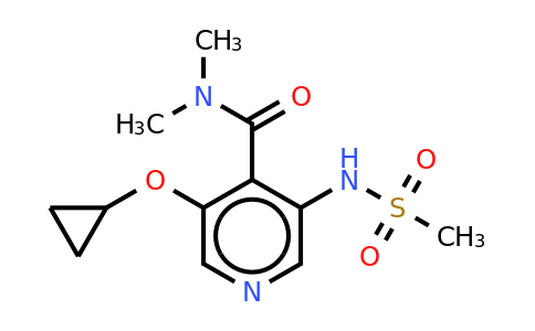 CAS 1243346-43-1 | 3-Cyclopropoxy-N,n-dimethyl-5-(methylsulfonamido)isonicotinamide