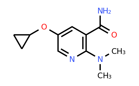 CAS 1243346-49-7 | 5-Cyclopropoxy-2-(dimethylamino)nicotinamide