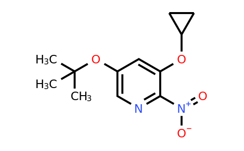 CAS 1243346-56-6 | 5-Tert-butoxy-3-cyclopropoxy-2-nitropyridine