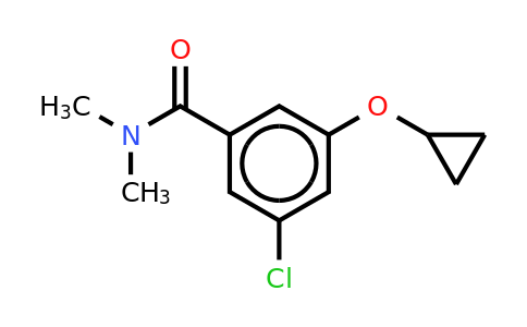 CAS 1243346-61-3 | 3-Chloro-5-cyclopropoxy-N,n-dimethylbenzamide