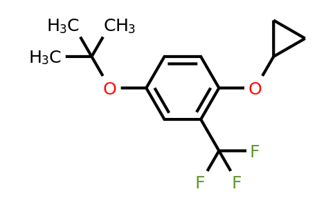 CAS 1243346-65-7 | 4-Tert-butoxy-1-cyclopropoxy-2-(trifluoromethyl)benzene