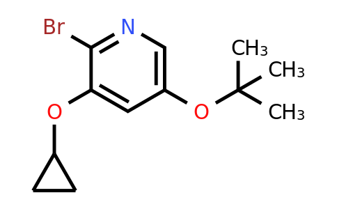 CAS 1243346-82-8 | 2-Bromo-5-tert-butoxy-3-cyclopropoxypyridine