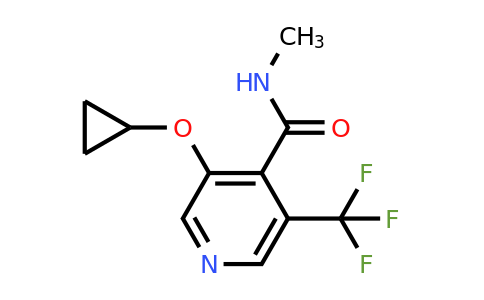 CAS 1243346-83-9 | 3-Cyclopropoxy-N-methyl-5-(trifluoromethyl)isonicotinamide