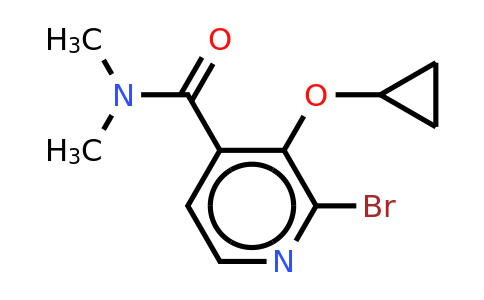 CAS 1243346-91-9 | 2-Bromo-3-cyclopropoxy-N,n-dimethylisonicotinamide