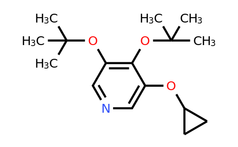 CAS 1243346-93-1 | 3,4-DI-Tert-butoxy-5-cyclopropoxypyridine