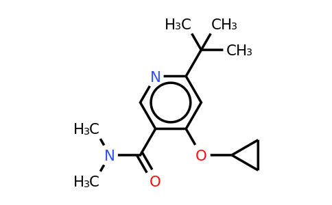 CAS 1243346-94-2 | 6-Tert-butyl-4-cyclopropoxy-N,n-dimethylnicotinamide