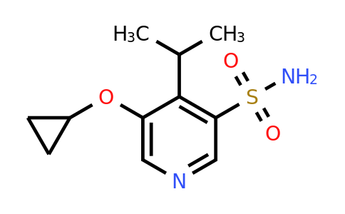 CAS 1243347-07-0 | 5-Cyclopropoxy-4-isopropylpyridine-3-sulfonamide