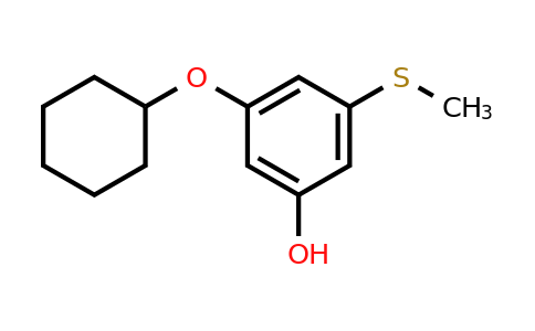 CAS 1243347-08-1 | 3-(Cyclohexyloxy)-5-(methylthio)phenol