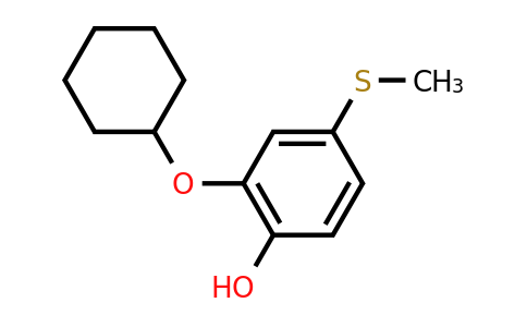 CAS 1243347-11-6 | 2-(Cyclohexyloxy)-4-(methylthio)phenol
