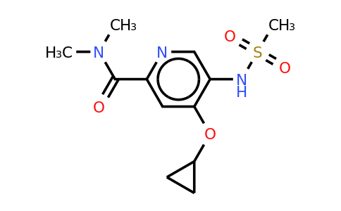 CAS 1243347-15-0 | 4-Cyclopropoxy-N,n-dimethyl-5-(methylsulfonamido)picolinamide
