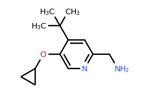 CAS 1243347-32-1 | (4-Tert-butyl-5-cyclopropoxypyridin-2-YL)methanamine