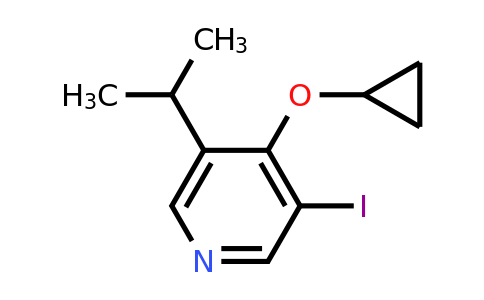 CAS 1243347-50-3 | 4-Cyclopropoxy-3-iodo-5-(propan-2-YL)pyridine