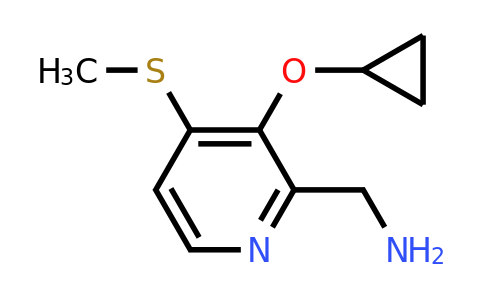 CAS 1243347-53-6 | (3-Cyclopropoxy-4-(methylthio)pyridin-2-YL)methanamine