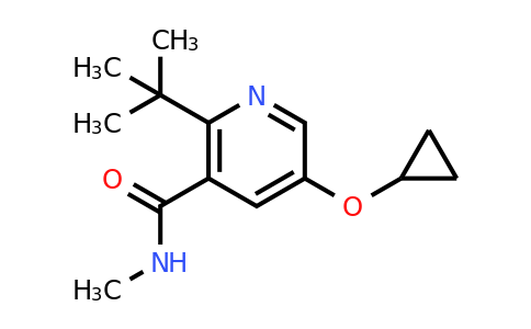 CAS 1243347-58-1 | 2-Tert-butyl-5-cyclopropoxy-N-methylnicotinamide
