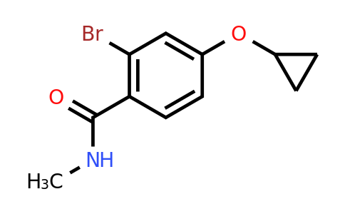 CAS 1243347-72-9 | 2-Bromo-4-cyclopropoxy-N-methylbenzamide
